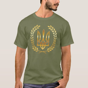 Camiseta Tridente Dourado Guerreiro da Ucrânia
