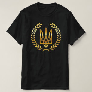 Camiseta Tridente Dourado Guerreiro da Ucrânia
