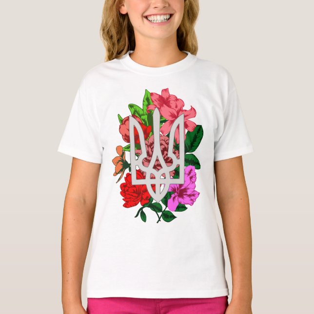 Camiseta Tridente ucraniano e Trident Trizub T-Shi (Frente)