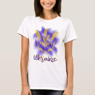 Camiseta Tridente ucraniano feito de orelha de trigo