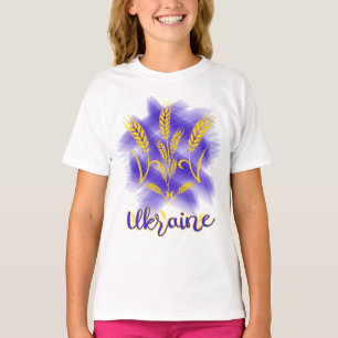 Camiseta Tridente ucraniano feito de orelha de trigo
