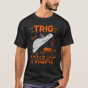 Camiseta Trig Ou Tratar Hippopotamus Math Teacher Costume H