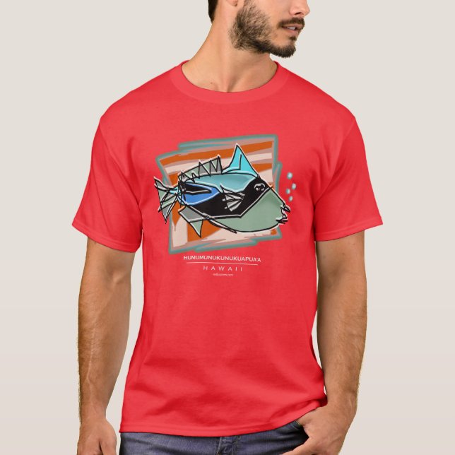 Camiseta Triggerfish havaiano (Frente)