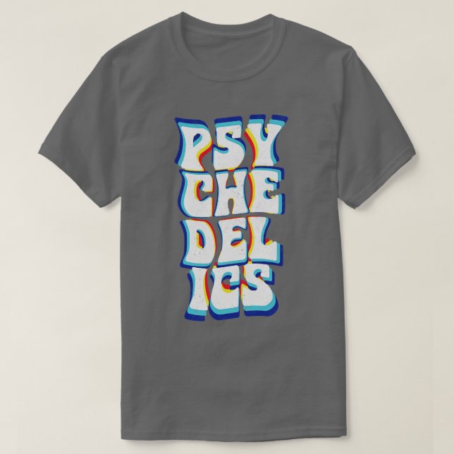 Camiseta Trilha 3D Psicodélica (Frente do Design)