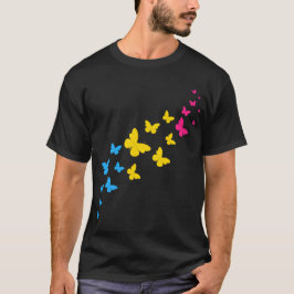 Camiseta Trilha da Borboleta do Orgulho Pansexual