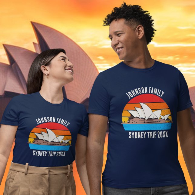 Camiseta Trilha da Família Personalizada da Ópera Sydney Au (Criador carregado)
