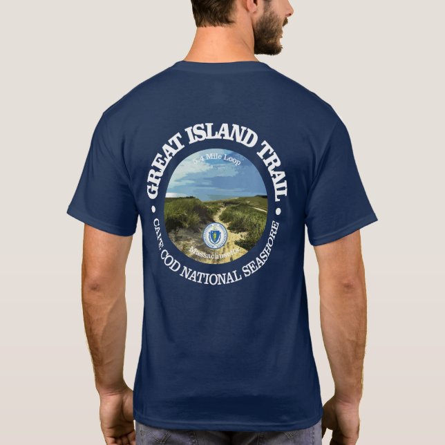 Camiseta Trilha da Ilha excelente (rd) (Verso)