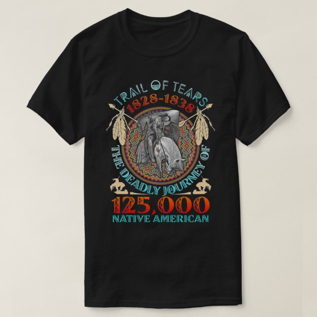 Camiseta Trilha Das Lágrimas 1828 1838 A Jornada Mortal (Frente do Design)
