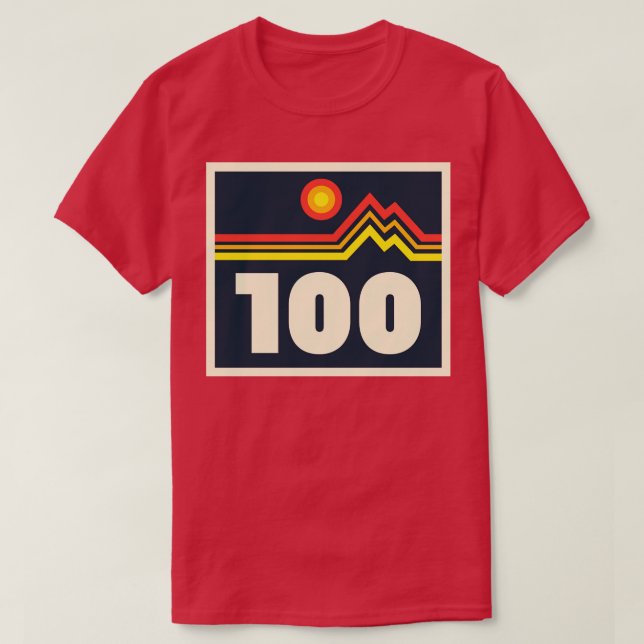 Camiseta Trilha de 100 milhas e montanhas ultra-rodando (Frente do Design)
