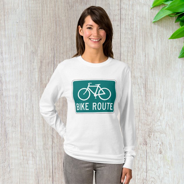 Camiseta Trilha de Bicicleta de Caminho de Ciclo de Rota de (Criador carregado)