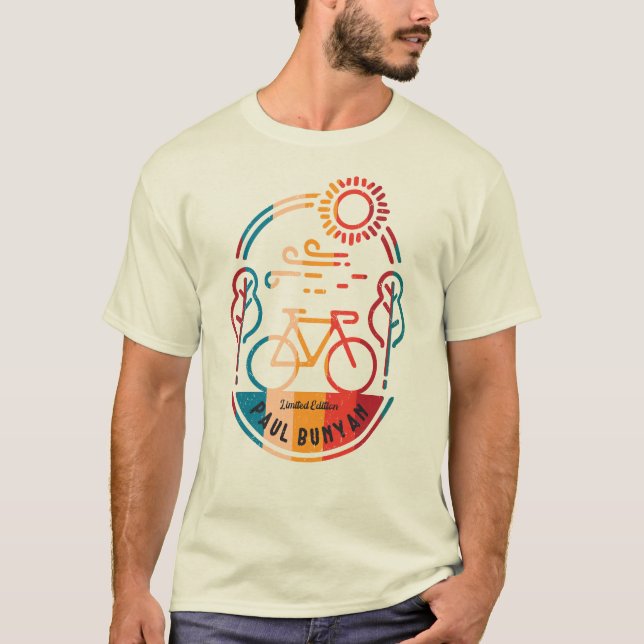 Camiseta Trilha de bicicleta Paul Bunyan (Frente)