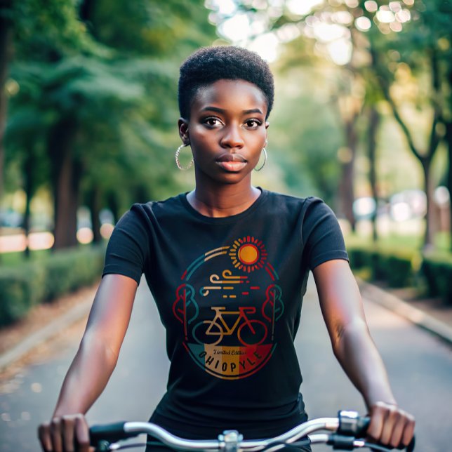 Camiseta Trilha de Bike Ohiopyle Retro (Criador carregado)