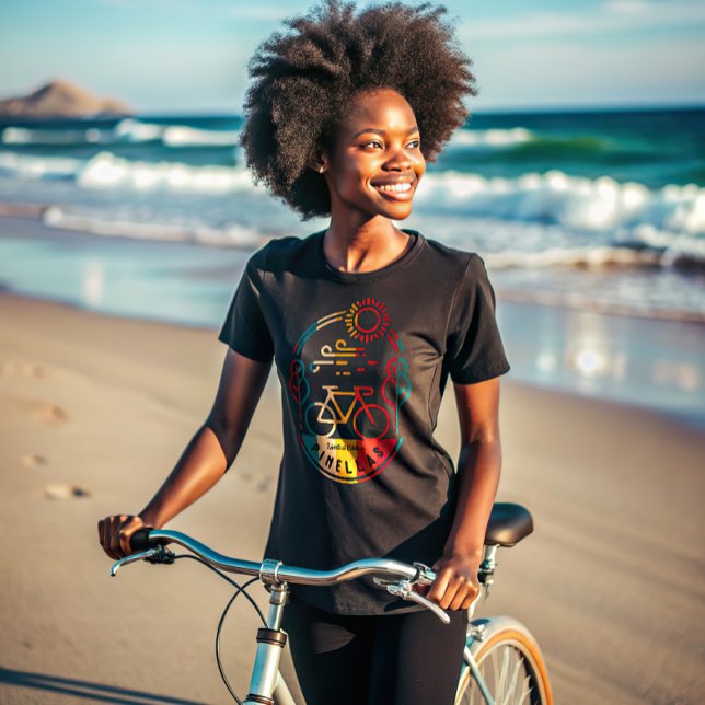 Camiseta Trilha de Bike Pinellas Retro (Criador carregado)