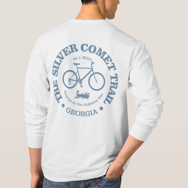 Camiseta Trilha de Cometas de Prata (ciclismo) (Verso)