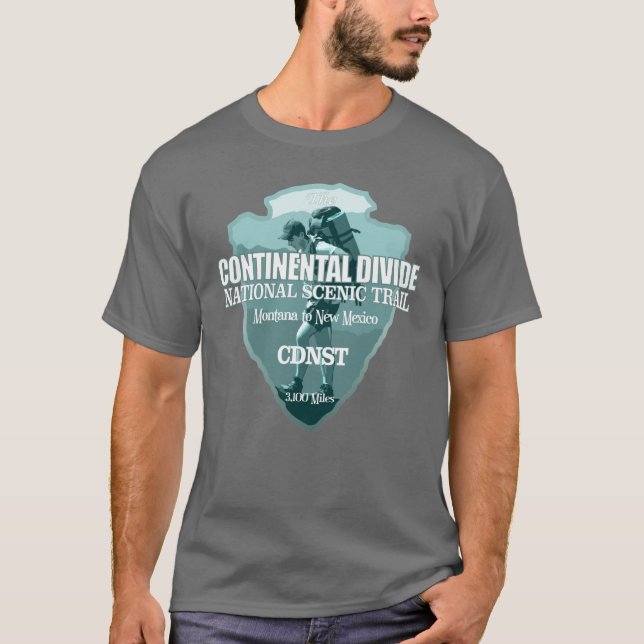 Camiseta Trilha de divisão continental (flecha T) (Frente)