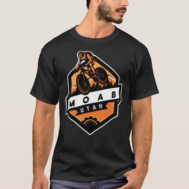 Camiseta Trilha de motociclismo mtb utah Classic T-Shir (Frente)