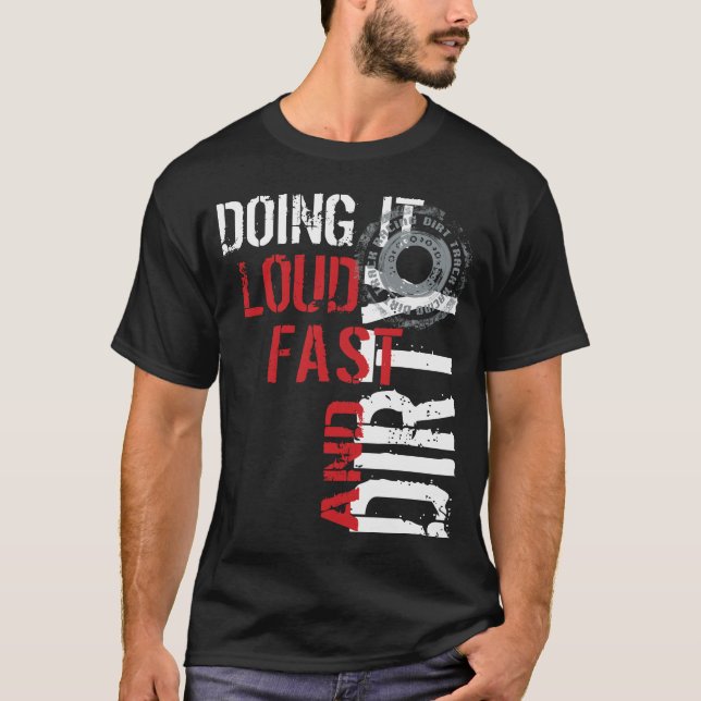 Camiseta Trilha de sujeira que compete o roupa (Frente)