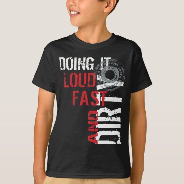 Camiseta Trilha de sujeira que compete o roupa (Frente)