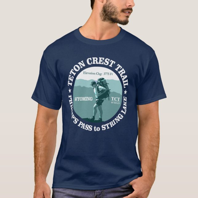 Camiseta Trilha de Teton Crest (rd) (Frente)