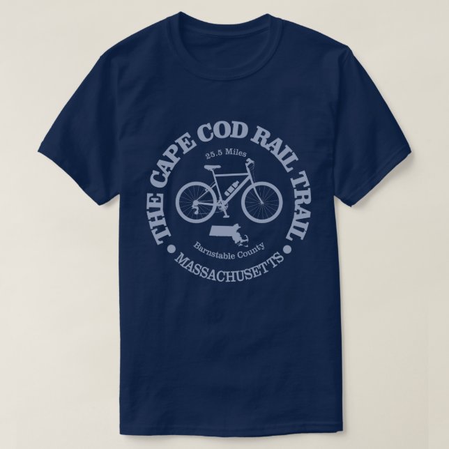 Camiseta Trilha do Cabo Cod Rail (ciclismo) (Frente do Design)