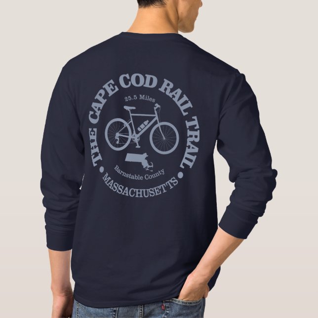 Camiseta Trilha do Cabo Cod Rail (ciclismo) (Verso)