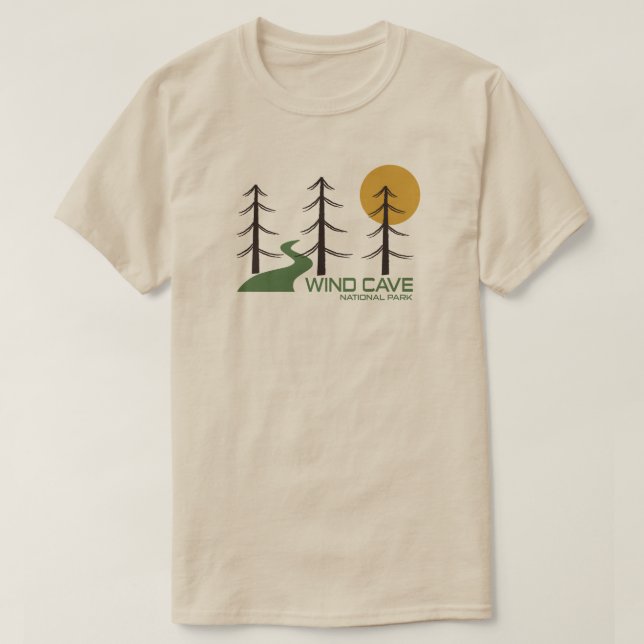 Camiseta Trilha do Parque Nacional da Caverna Eólica (Frente do Design)