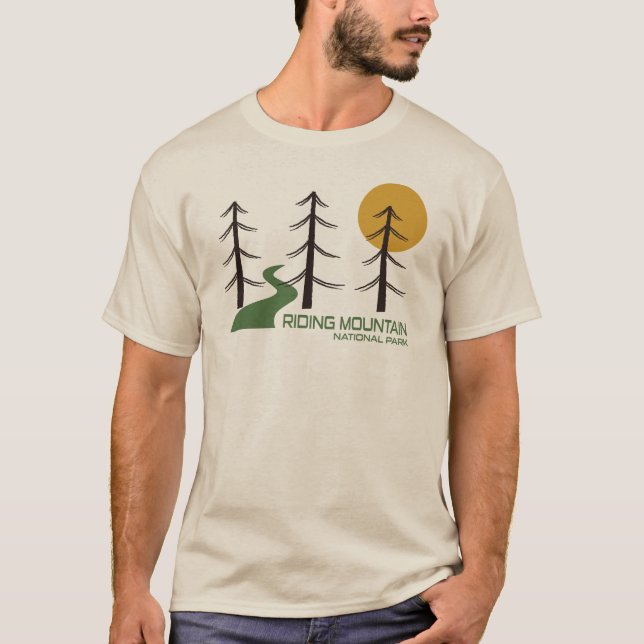 Camiseta Trilha do Parque Nacional da Montanha em Andamento (Frente)