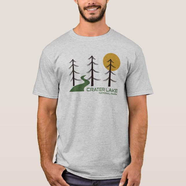Camiseta Trilha do Parque Nacional do Lago Crater (Frente)