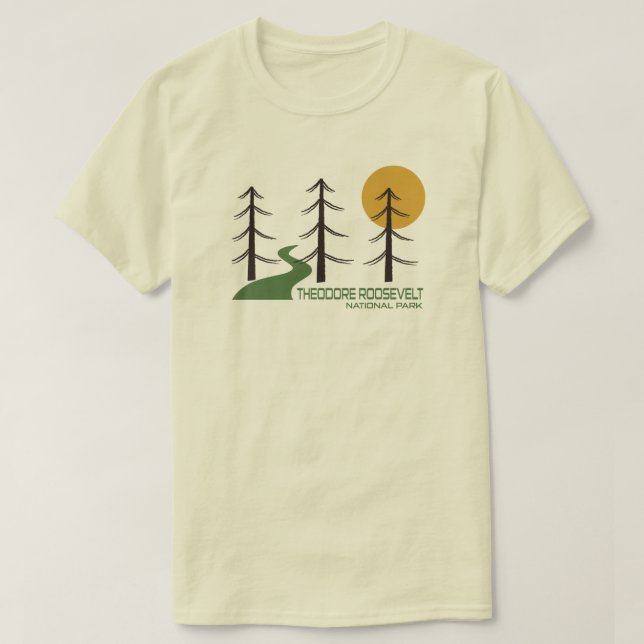 Camiseta Trilha do Parque Nacional Theodore Roosevelt (Frente do Design)
