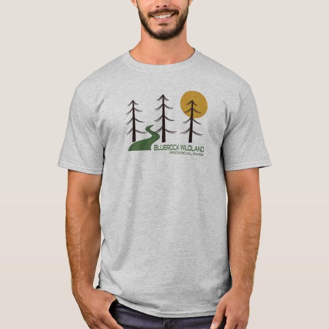 Camiseta Trilha do Parque Provincial de Bluerock Wildland (Frente)