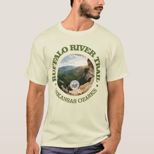 Camiseta Trilha do rio Buffalo (rd) (Frente)