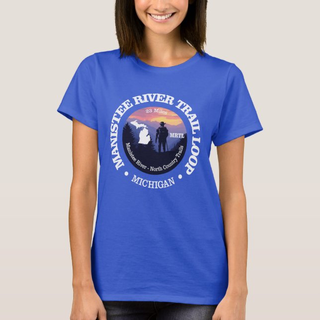 Camiseta Trilha do rio Manistee (rd2) (Frente)
