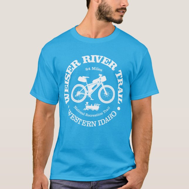 Camiseta Trilha do rio Weiser (ciclismo) (Frente)