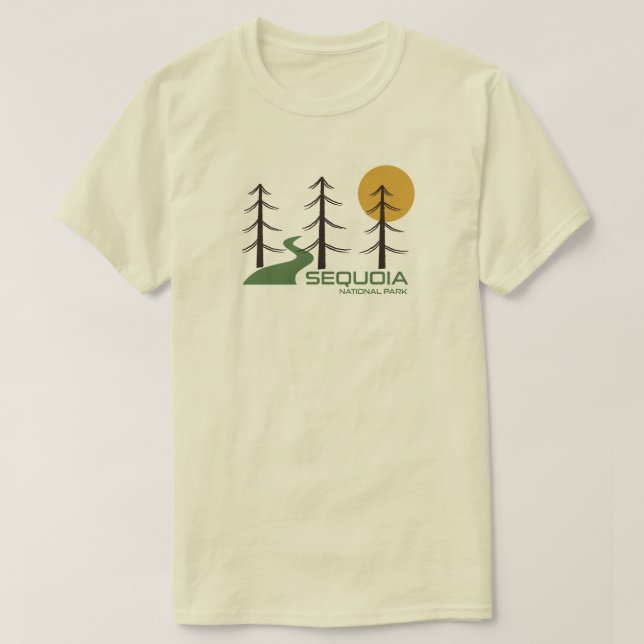 Camiseta Trilha do Sequoia National Park California (Frente do Design)