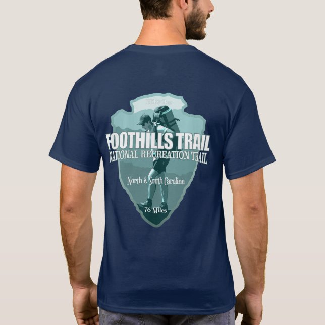 Camiseta Trilha dos pés (ponta de seta T) (Verso)