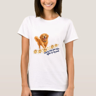 Camiseta Trilha Mágica da Pegada do Retriever Dourado