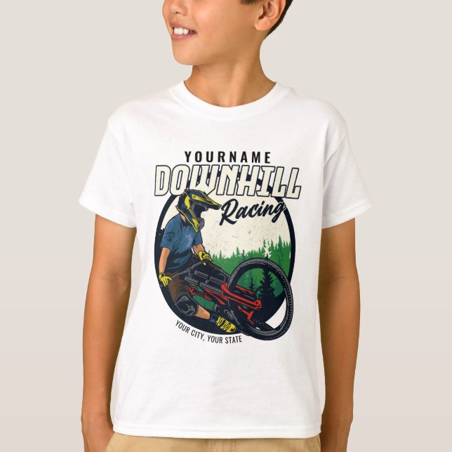 Camiseta Trilha Personalizada de Bicicleta de Montanha para (Frente)