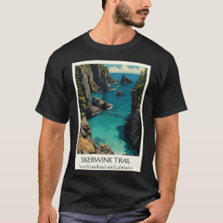 Camiseta Trilha Skerwink Newfoundland Baía da Trindade Cost