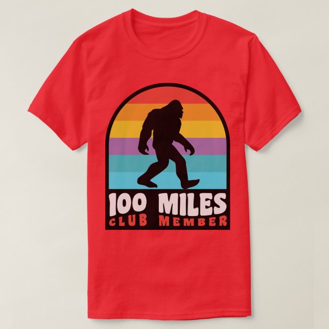 Camiseta Trilha Ultra-Runner De 100 Milhas Executando 100 M (Frente do Design)