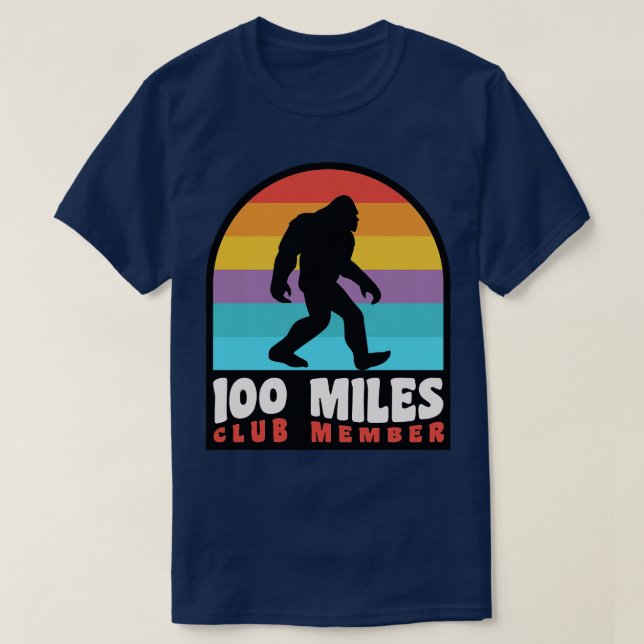 Camiseta Trilha Ultra-Runner De 100 Milhas Executando 100 M (Frente do Design)