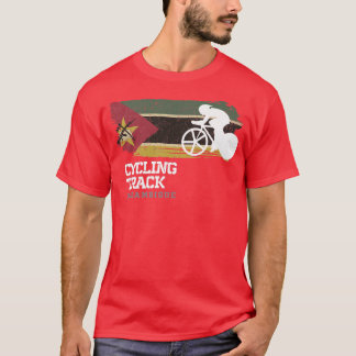 Camiseta Trilhando a Velocidade da Corrida de Bicicleta em