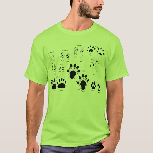 Camiseta Trilhas animais (Frente)