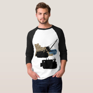 Camiseta Trilhas de funcionamento da escavadora do operador