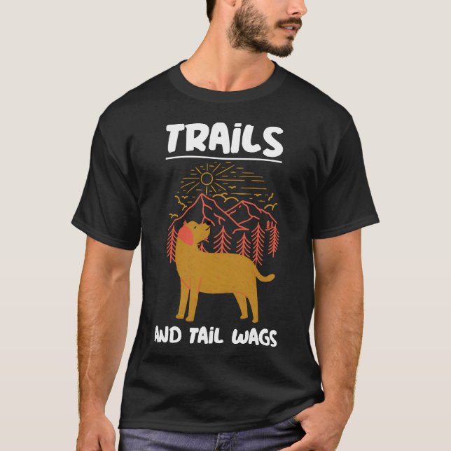 Camiseta Trilhas e Rabos Abanando Labrador Retriever (Frente)