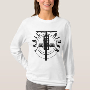Camiseta Trilho de Montanha - Trilho MTB Biking Mountain Bi