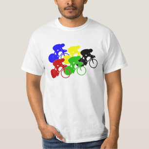 Camiseta Trilhos de bicicleta de ciclismo de pista
