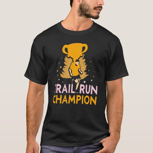 Camiseta Trilhos de Campeão de Execução de Trilha Executand (Frente)