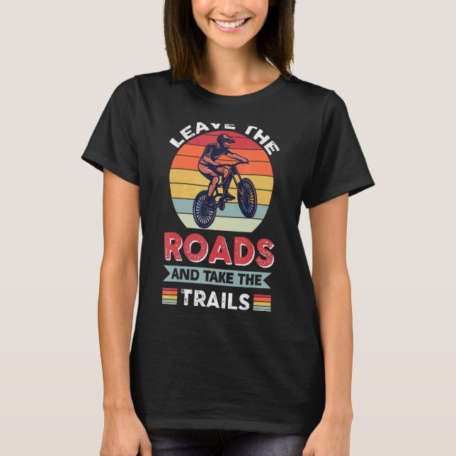 Camiseta Trilhos De Ciclagem De Montanha Mtb Bmx 1 (Frente)