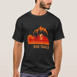 Camiseta Trilhos De Corrida Volante De Roda Retroativa Uma