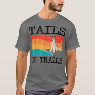 Camiseta Trilhos Em Trilhos Fios De Fox Terrier Dog Engraça
